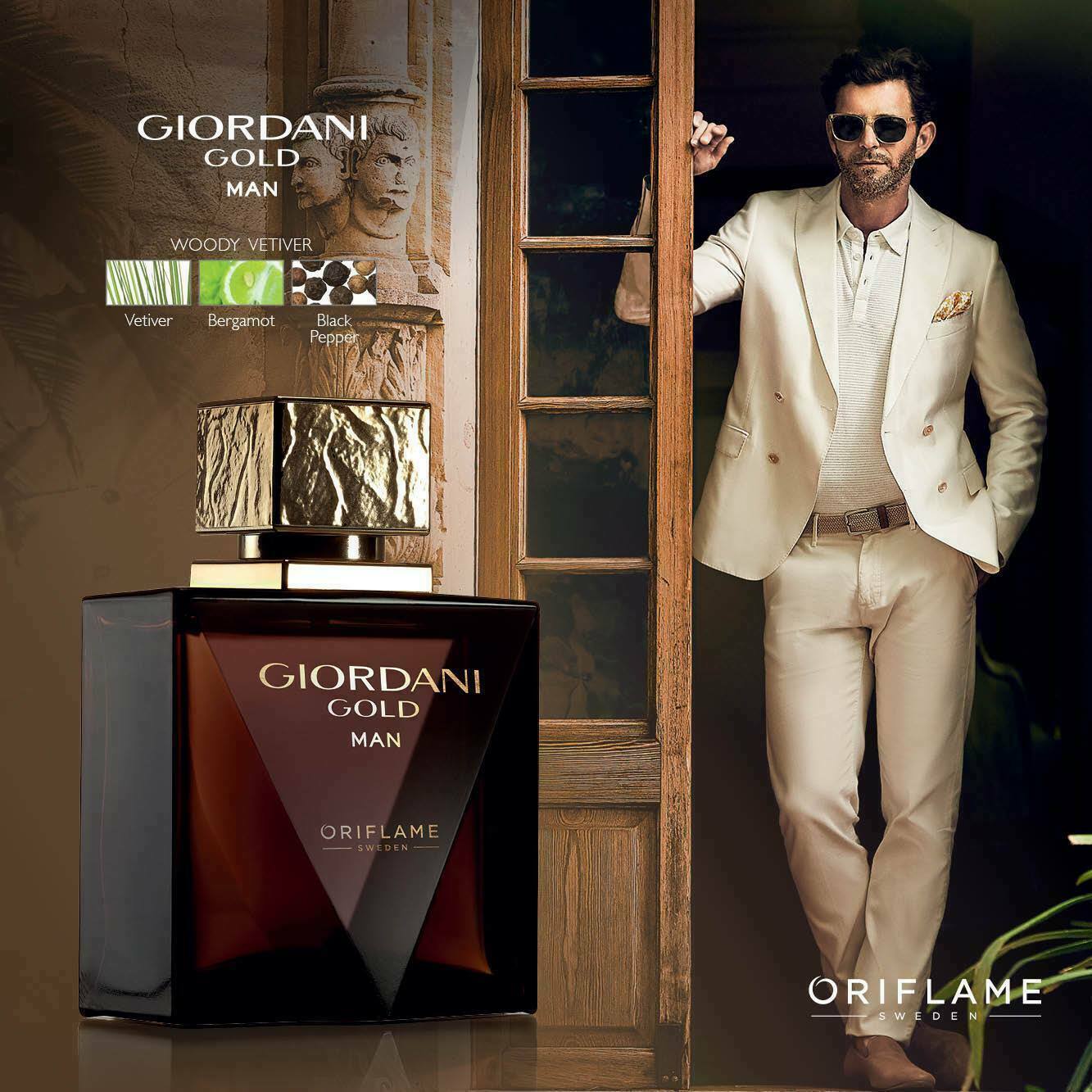 عطر مردانه , ادکلن , جوردانی , اوریفلیم ,  ,   Oriflame Cosmetics , شهلا صفرپور , Giordani Gold Man Eau de Toilette Oriflame